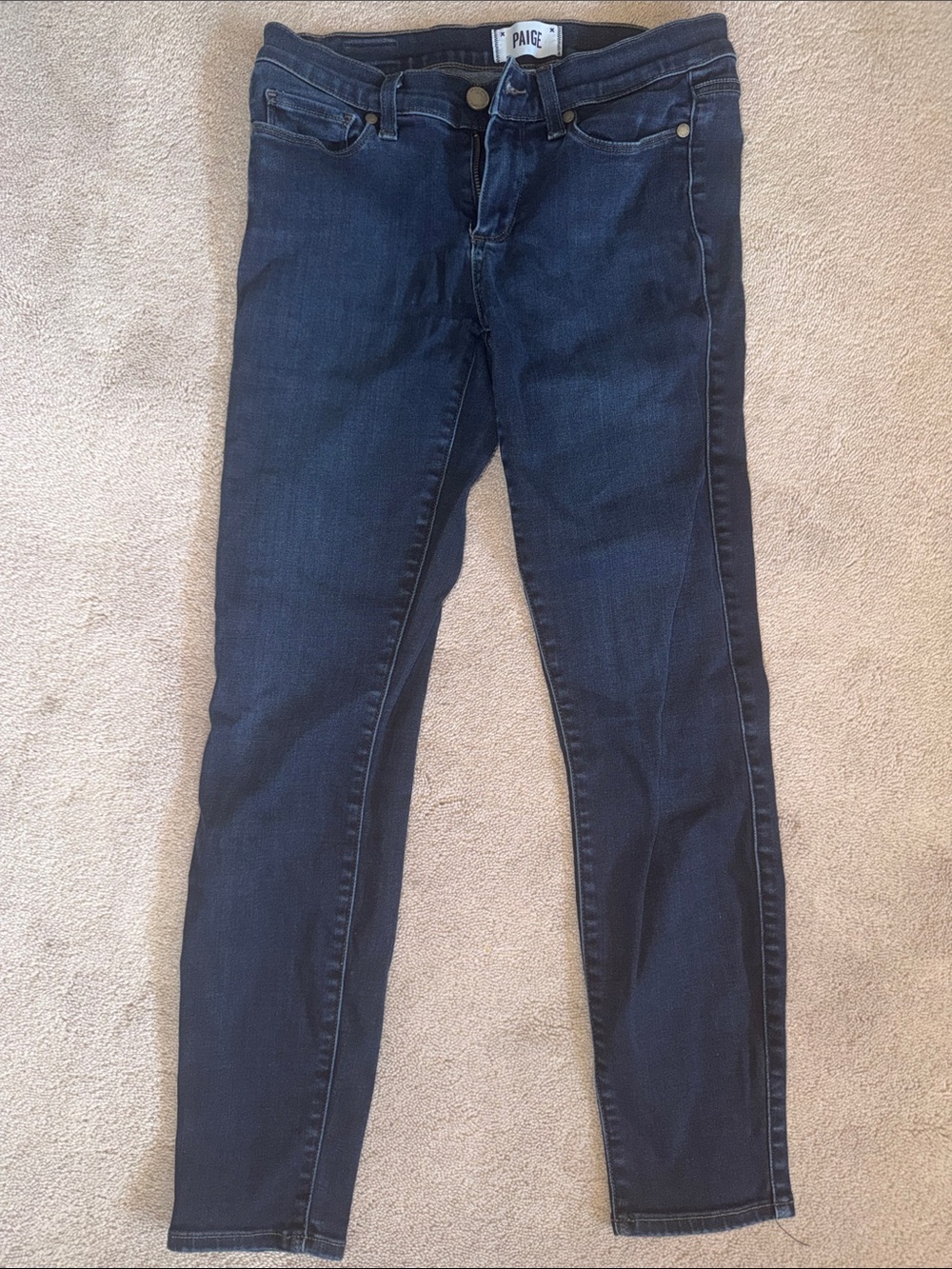 PAIGE Women's Dark Indigo Skinny Jeans